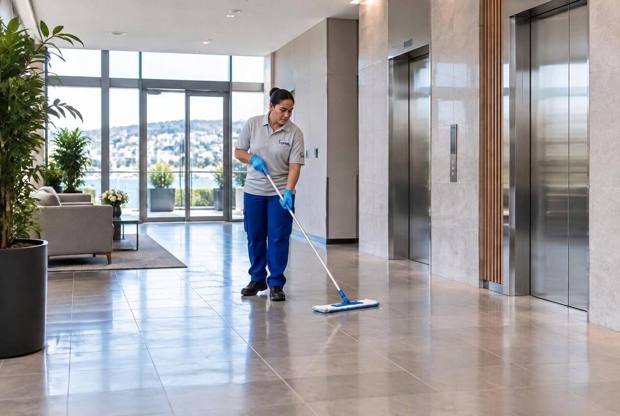 Common Area Cleaning in a professional commercial setting