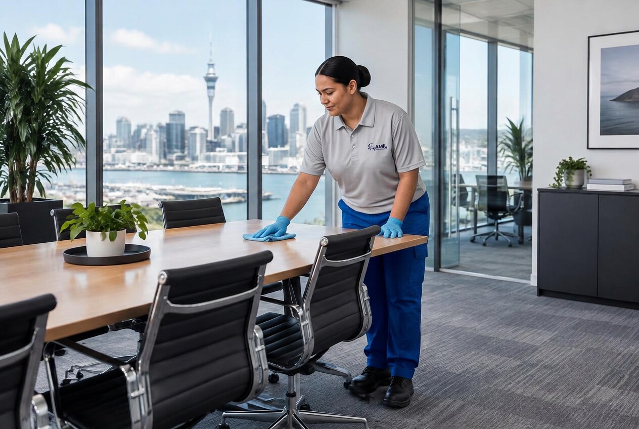 Office Cleaning in a professional commercial setting