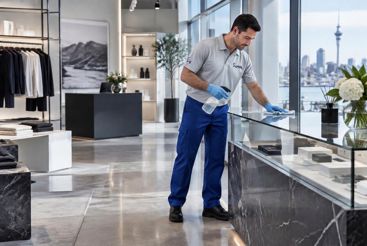 Retail Cleaning in a professional commercial setting
